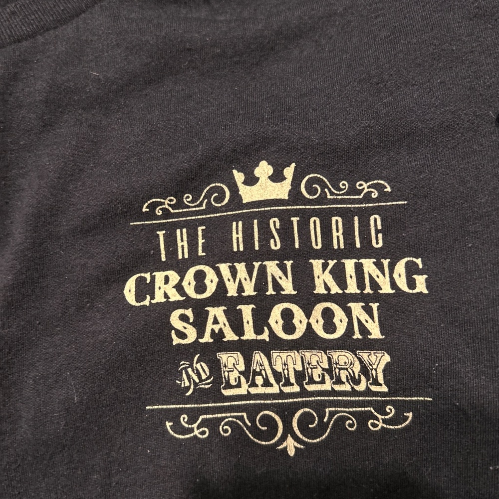 Vintage historic crown king saloon shirt - Picture 3 of 3